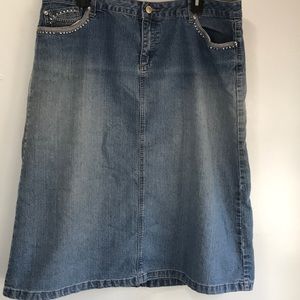 Cato jean skirt